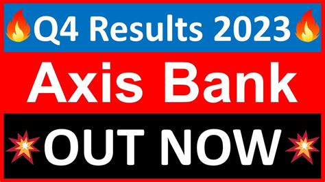 axis bank q4 results 2023 date